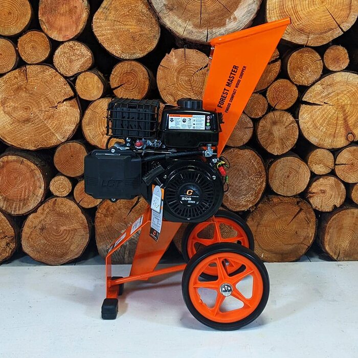 Бензиновий подрібнювач деревини Forest Master Compact FM6DD-MUL 6HP Подрібнювач Мульчувач Для всіх садових відходів, самозавантажувальний Подрібнює деревину до 50 мм