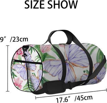 Спортивна сумка для фітнесу, йоги та танців, дорожня сумка для вихідних, з красивим дизайном метелика, унісекс сумка для тренувань