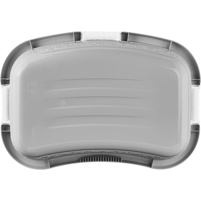 Ергономічний кошик для білизни keeper з повітропроникним декором, нековзними м'якими ручками, 50 л, Lasse, Nordic Grey