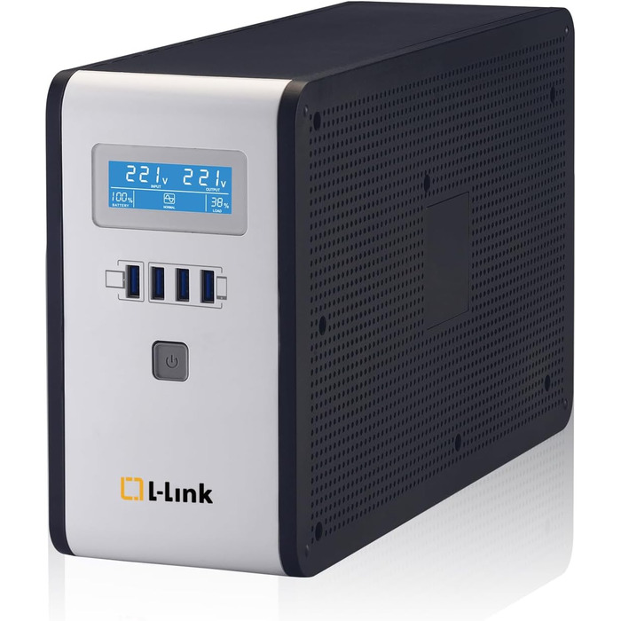 Блок живлення інтерактивної системи L-Link Sai 1600 ВА з РК-дисплеєм, чорний