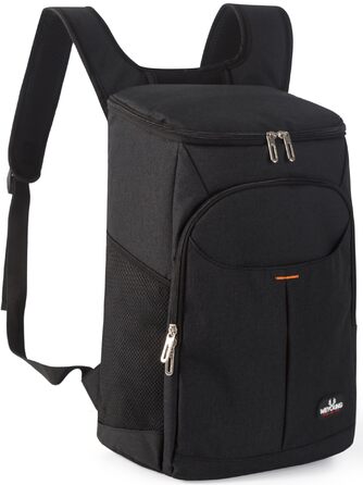 Рюкзак-холодильник 25 л, сумка-холодильник, сумка для пікніка, велика ізольована сумка-холодильник для пікніків/барбекю/кемпінгу/прогулянок/шопінгу (чорний)