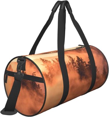 Спортивна сумка для подорожей Захід Сонця, чорна, універсальний розмір