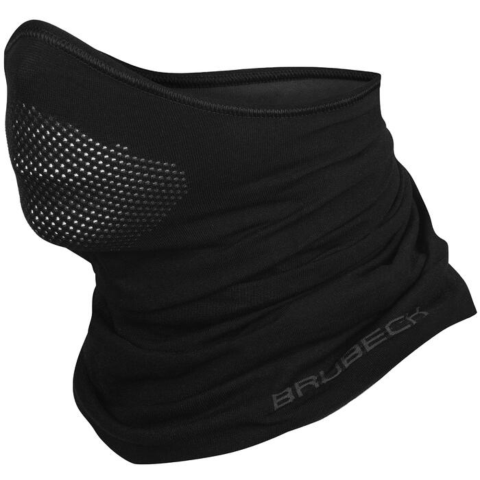 Балаклава BRUBECK X-Pro Half Balaclava Чоловіча Жіноча Клімат-регулюючий Маска для обличчя Балаклава Функціональний одяг Дихаюча KM10430 X-pro Чорна L-XL