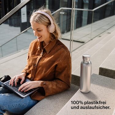 Пляшка для води SC7 ZODA з нержавіючої сталі 1 л Сумісна з Sodastream DUO, TERRA, EASY, ART, ONE, TOUCH, POWER, можна мити в посудомийній машині, змінна пляшка для виробника газованої води