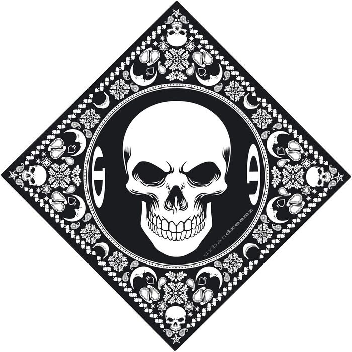 Бейсболка Flexfit бейсболка в комплекті з банданою UD Skull Bandana в різних кольорах XXS-XS Коричневий