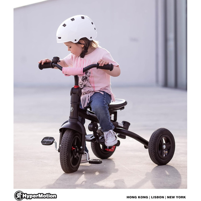 Триколісний велосипед HyperMotion з поворотним комфортним сидінням, дитячий складаний триколісний велосипед Tobi Velar з батьківсь