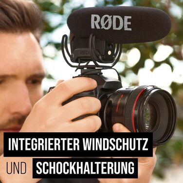 �DE VideoMic Pro Професійний спрямований мікрофон з фільтром високих частот і подушечкою для запису відео та створення контенту (ч