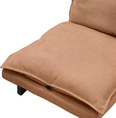 Підлогове крісло ML-Design коричневого кольору, м&39яке підлогове крісло, регульована спинка, лляний чохол, сталевий каркас, крісло для відпочинку, підлоговий диван, підлогове сидіння, підлогова подушка, крісло для релаксації, крісло для медитації, диван 