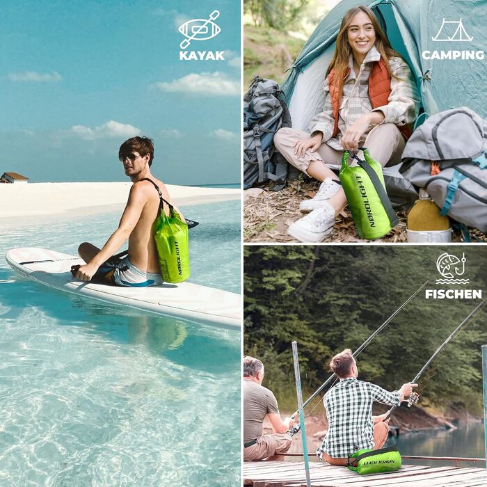 Водонепроникний мішок Nordlight Dry Bag - 2л 5л 10л 15л 20л 30л літр Водонепроникний гермомішок Duffel Bag Водонепроникний сухий м
