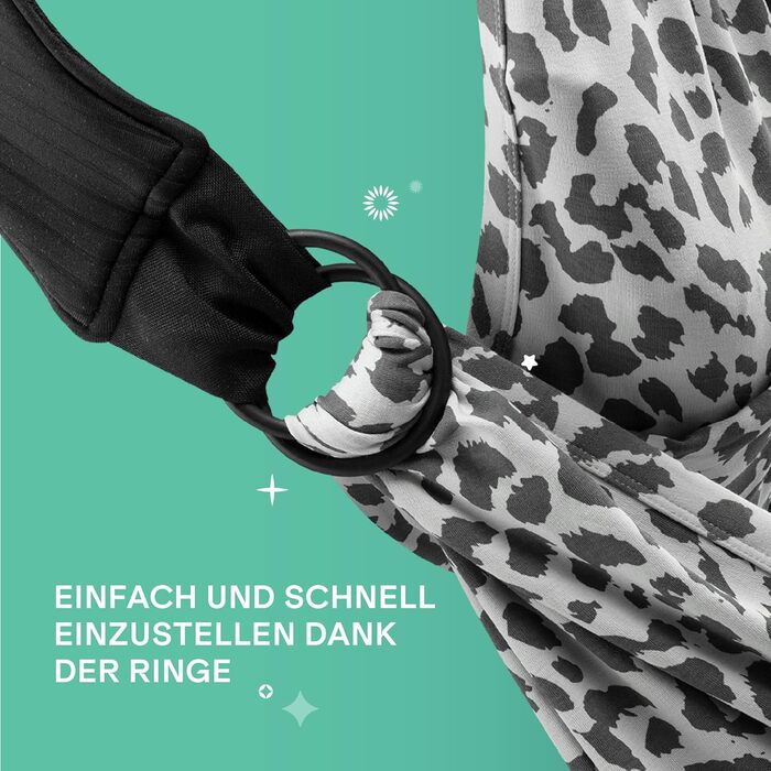 Слінг Koala Babycare - Легко одягається - Еластичний слінг до 15 кг - Регульований і унісекс