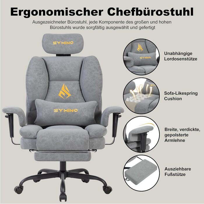 Ігрове крісло Symino у вінтажному стилі