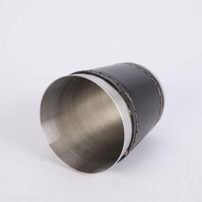 Маленькі чарки з нержавіючої сталі об&39ємом 70 мл з футляром для перенесення, портативні келихи для вина в поході, ударостійкі металеві чашки для подорожей на природі та пікніків