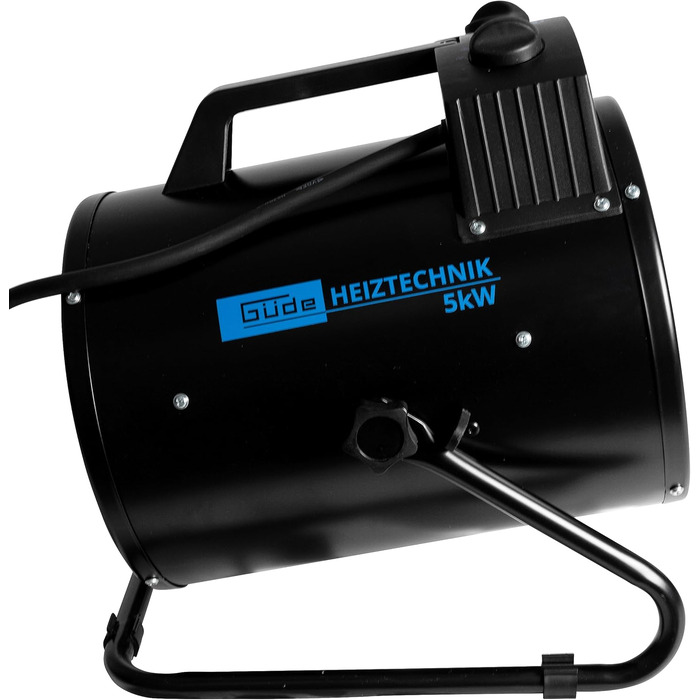 Електричний обігрівач, GEH 5000 R, висока напруга 5000 Вт / 400 В, термостат та захист від перегріву, 85131, синій