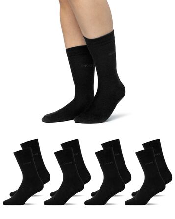 Чоловічі шкарпетки Snocks (4 пари) Бізнес-шкарпетки для чоловіків 4 шт. Чорні 43-46