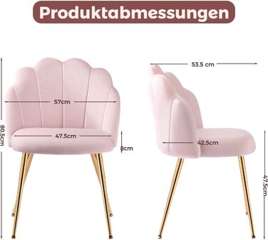 Крісло-туалетний столик без коліс, оксамитове крісло-обшивка для вітальні та спальні, сучасні стільці для їдальні, рожевий 1 рожевий