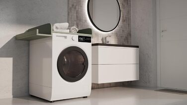 Кріплення для пеленального столика для пральної машини Пеленальний килимок 60x70 см Ламінована дерев&39яна дошка Зелений 82x72x10 см Безпечне та компактне кріплення для пеленального столика