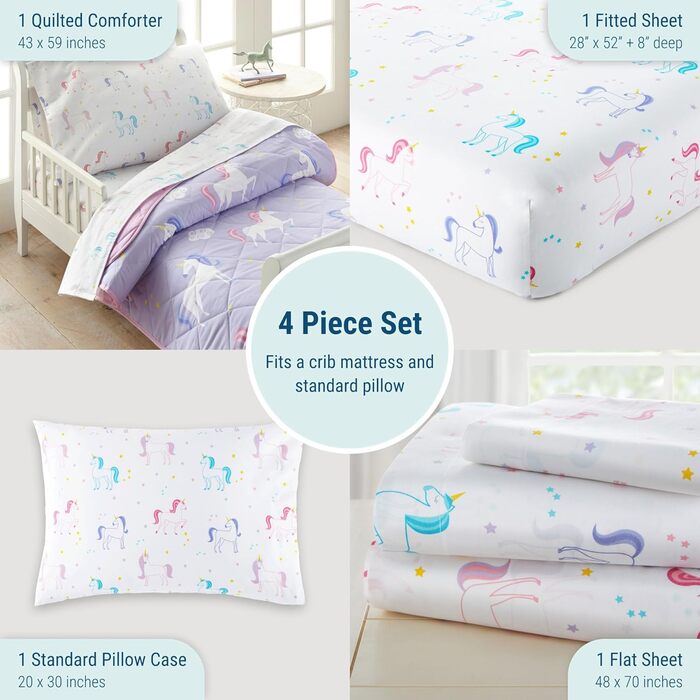 Бавовняний комплект постільної білизни, включає ковдру, простирадло, приталене простирадло та наволочку, узгоджується з іншим деко