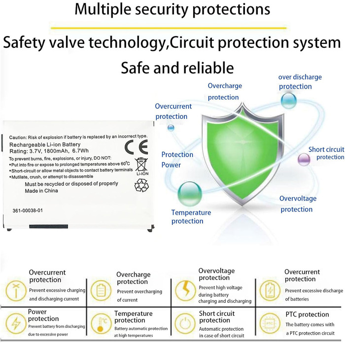 Замінний акумулятор, сумісний з Garmin Zumo 660, 650, 600, 361-00038-01