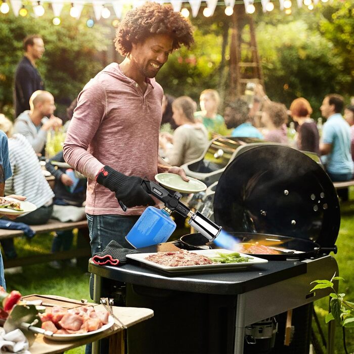 Потужний пальник для гриля та приготування їжі Sondiko L8010, Sous Vide, кухонний факел з пропаном, стартер для багаття, регульова