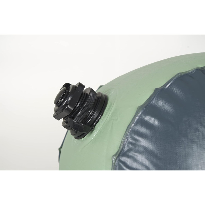 Надувний матрац Bo-Camp, велюр, Air-XL, 1 особа - 200 x 78 x 23 см, зелений/сірий