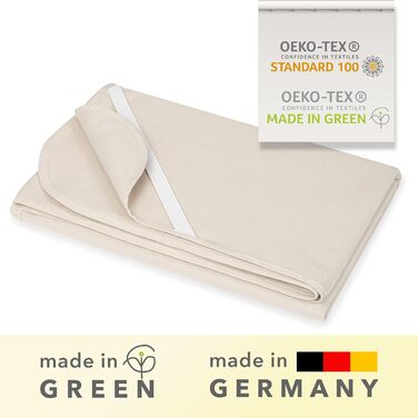 Наматрацник STUDIO Molton 200x200 см 100 бавовна Зроблено в Німеччині Виготовлено в зеленому кольорі Oeko-TEX Наматрацник з еластичними куточками Стійкий до кипіння, повітропроникний, безпечний для шкіри Натуральні кольори 200 x 200 см