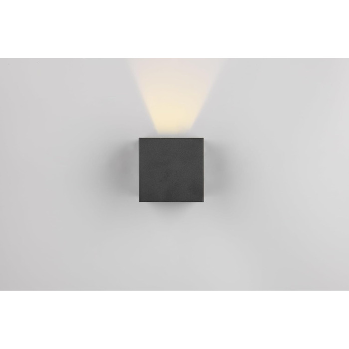 Стільний LED-бра на акумуляторі Reality Talent R27759132, матовий чорний метал, магнітне кріплення, 2 шт. 0.5 Вт, датчик сутінків та руху, двостороннє освітлення (вгору та вниз), зарядка USB-C