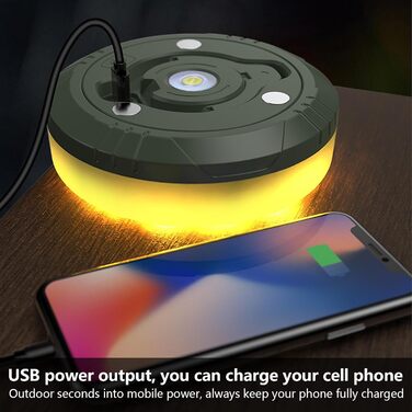 Багатофункціональний портативний кемпінговий ліхтар зі світловою панеллю 10 м, гірлянди для кемпінгу, гірлянди 2-в-1 з USB-акумулятором для зовнішнього використання, міні-підвісний ліхтар для намету для кемпінгу на свіжому повітрі