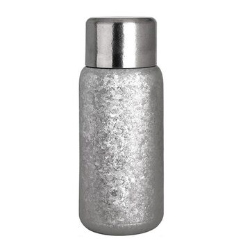 Надлегка 450-мілілітрова двостінна ізольована пляшка для чаю для кемпінгу та походів, титановий сплав, сірий колір