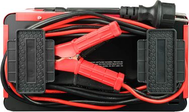 Зарядний пристрій для майстерні цифровий, зі швидким стартом, функцією утримання заряду, 20 А, червоний, чорний, струм заряду 20 А