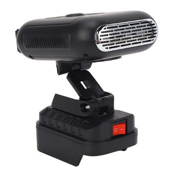 Портативний обігрівач на батарейках з 2 температурними режимами для кемпінгу, автоофісу, поворотом на 90, 2 USB-портами, сумісний з батарейками BL1830, BL1850, BL1840, BL1845 (батарейки не входять до комплекту)