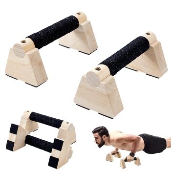 Дерев&39яні ручки для віджимань AHANDMAKER з 2 предметів, паралельні лапи, ручки для калістеніки, ручки для віджимань, фітнес-блоки для чоловіків, силові тренування рук