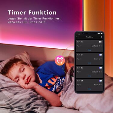 Світлодіодна стрічка 30м, світлодіодна стрічка Bluetooth, RGB змінює колір, світлодіодний світловий ланцюжок 30М з керуванням чере