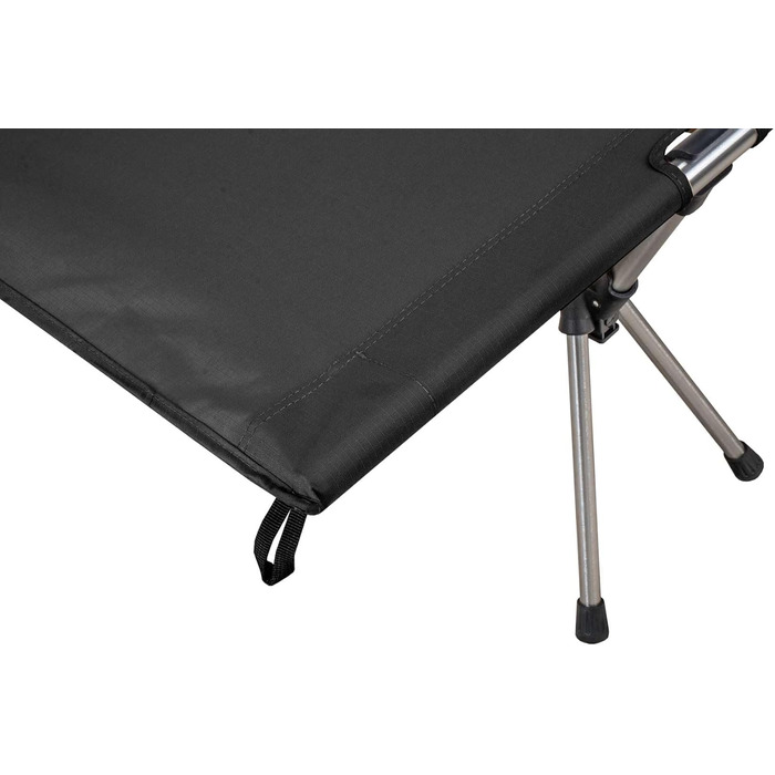 Розкладне ліжко XL, вантажопідйомність до 150 кг, алюмінієвий каркас, з сумкою для перенесення, стабільне та легке, для кемпінгу, гостей та використання на свіжому повітрі, чорне