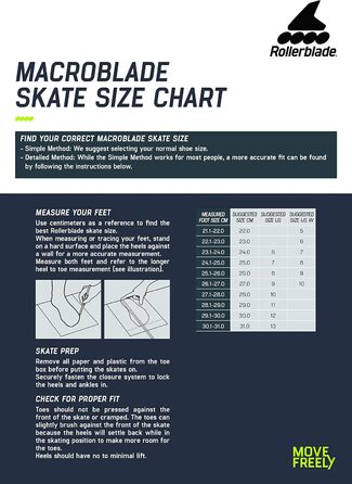 Чоловічі роликові ковзани Macroblade 110 3WD для фітнесу для дорослих, чорно-лаймові, Performance Inline Skates Black/Lime Green 6