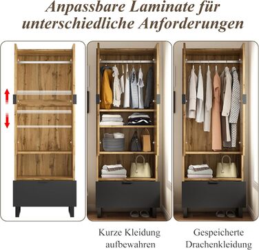 Шафа для одягу KecDuey з лавкою для взуття та подушками, шафа для передпокою, вішалка для аксесуарів спереду, висувні ящики та рег