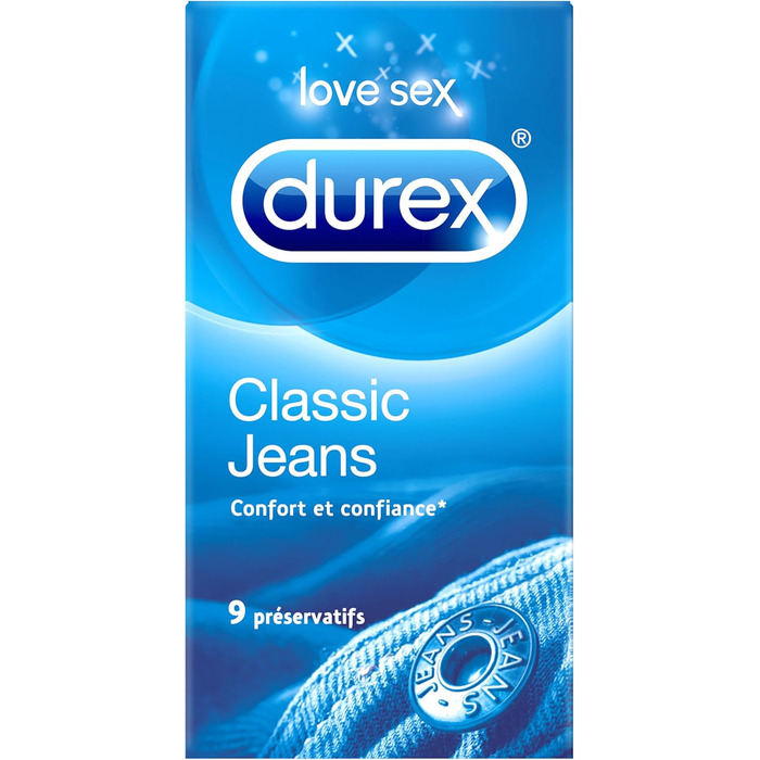 Презервативи Durex Classic Jeans комфорт і впевненість 9 презервативів