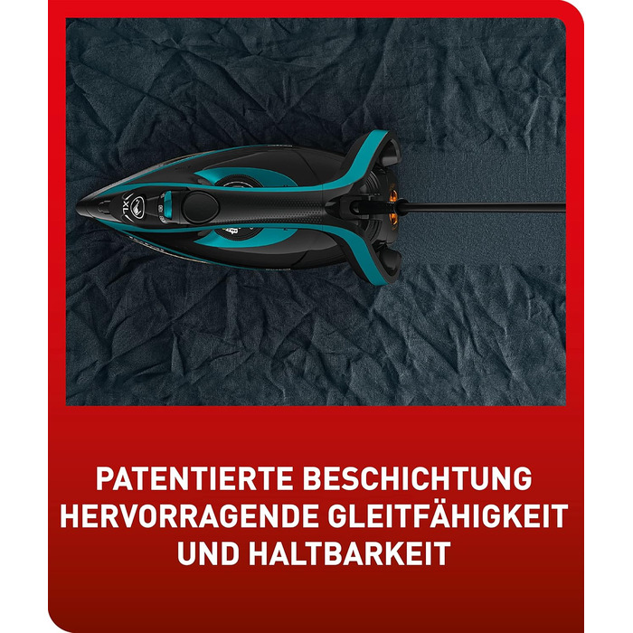 Парова праска Tefal FV8066 Puregliss 280 г/хв. посилення подачі пари вертикальна подача пари XL отвір для заливання води стійка по