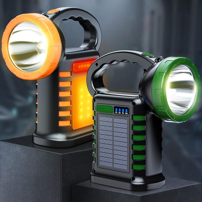 Портативний аварійний ліхтар для вулиці, прожектор на сонячній енергії, ліхтар ручної роботи, водонепроникний світлодіодний ліхтарик для кемпінгу, водонепроникний аварійний ліхтарик для вулиці