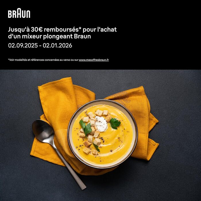 Занурювальний блендер Braun Serie 3 MQ30051MWH
