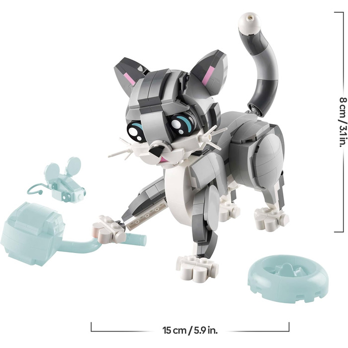 Конструктор LEGO Creator 31163, 3-в-1 "Сірий Кіт", 407 деталей