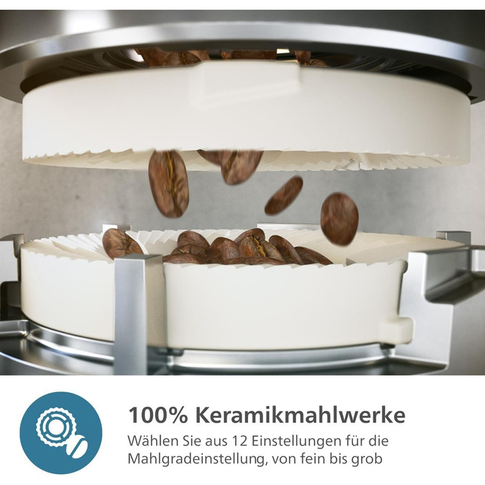 Повністю автоматична кавоварка Philips серії 5500 з функцією Latte Go, технологією SilentBrew, швидким запуском. Ароматна кава зі