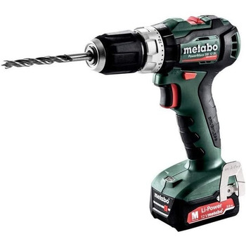 Акумуляторний ударний дриль-шуруповерт Metabo PowerMaxx SB 12 BL (601077500) пластиковий корпус 12V 2x2Ah Li-Ion SC 30, 12 В, чорн