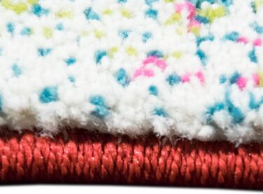 Сучасний килим для графіті Різнокольоровий помаранчевий зелений бірюзовий Розмір 160х230 см 160х230 см Різнокольоровий