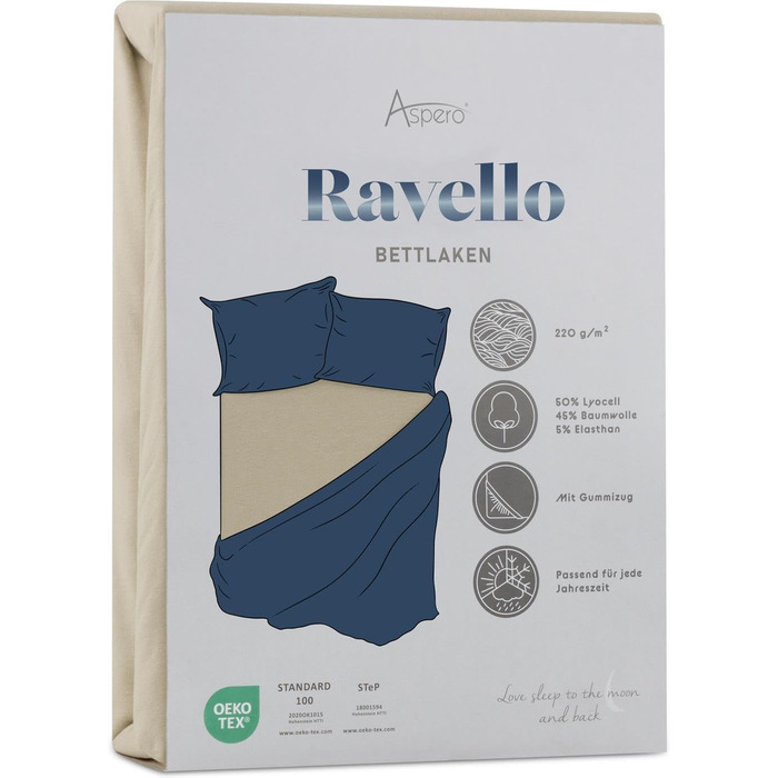 Простирадло на резинці з м&39якого ліоцеллового бавовняного матеріалу з глибиною кишені 35 см - дихаюче простирадло на резинці, бавовняне простирадло, колір 1 х бежевий, розмір 140-160 см x 200 см x 35 см, 1 х бежевий 140-160 см x 200 см x 35 см