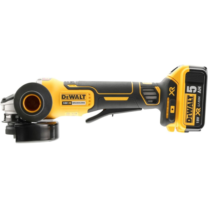 Безщіткова шліфувальна машина DCG406N-XJ-Mini XR 18V, жовта кутова, 406N-XJ