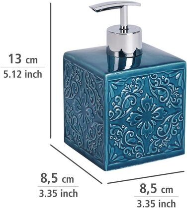 Дозатор для мила WENKO Mod. Cordoba, багаторазовий дозатор для рідкого мила, лосьйону або миючого засобу, виготовлений з високоякі