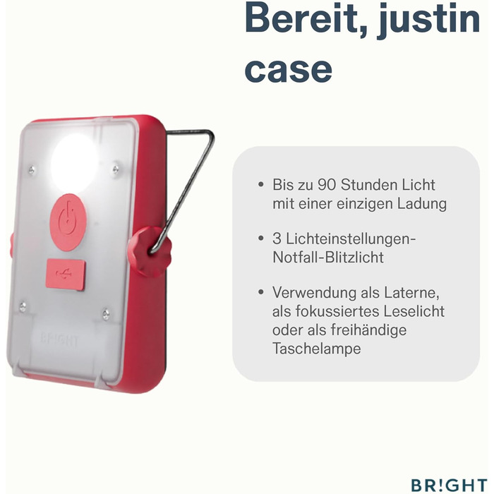 Сонячний ліхтарик BRIGHT Start - компактний, багатофункціональний сонячний ліхтарик для щоденного використання, кемпінгу та надзвичайних ситуацій