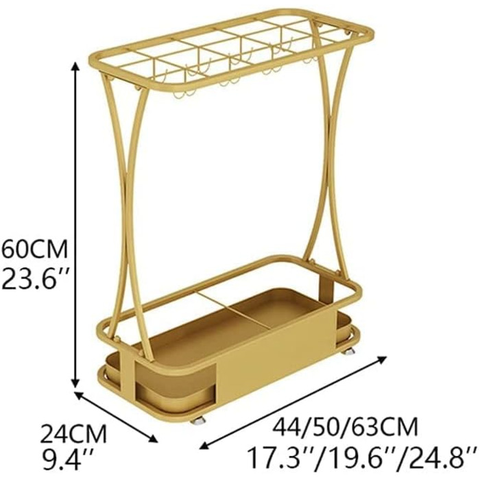 Тримач для парасольки Підставка для парасольок Nordic Iron Проста підставка для парасольки Вестибюль готелю Відро для вітальні Двері для парасольки Парасолька Бочка Підвісний тримач для парасольки Підставка для парасольки Парасолька Agoud 50*24*60см