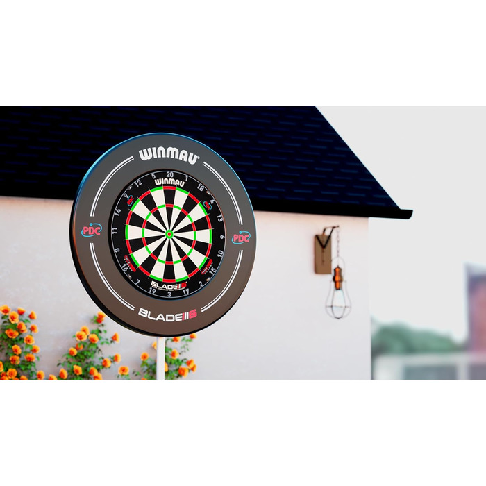 Підставка для дротиків WINMAU Xtreme Dartboard 2.0 - Портативна, регульована та окремостояча - Система кріплення дротиків у формі штатива - Професійний аксесуар для дротиків - Сумісний з усіма дротиками Winmau