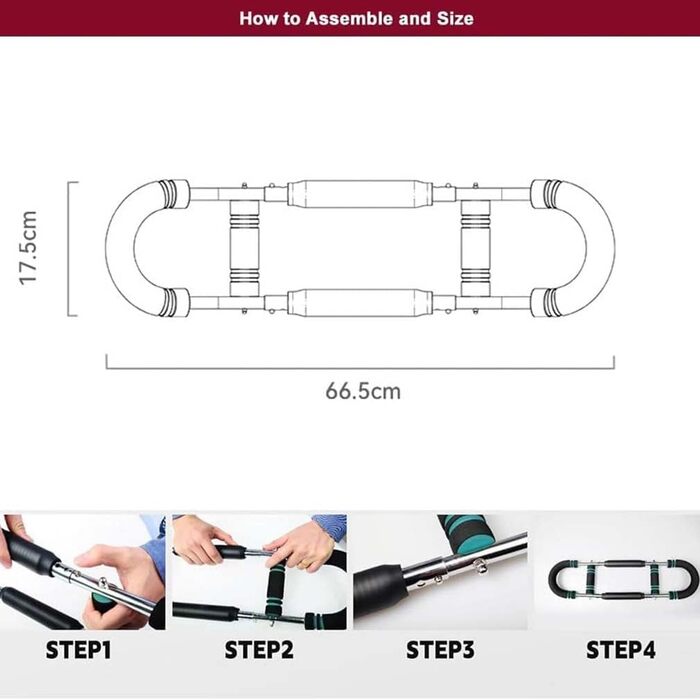 Тренажер для рук Twister Arm, регульований тренажер для рук Twister Arm, еспандер для кистей та зап&39ясть для передпліччя, регульований, домашній еспандер для грудей 70-110 фунтів